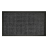 Capacho Textura Quadriculada Com Borda Fenice 69x39cm - Uzoo