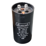 Capacitor 88-108uf 330vac Eletrolítico P/ Partida De Motor