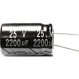 Capacitor Eletrolítico 2200uf X 25v 105° Kit Com 10 Peças