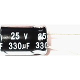 Capacitor Eletrolítico 330uf X 25v 105° 50 Peças