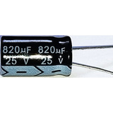 Capacitor Eletrolítico 820uf X 25v 105° 20 Peça Frete Grátis