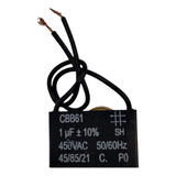 Capacitor Para Motor Ventilador Ac Cbb61 1,0uf 450vac