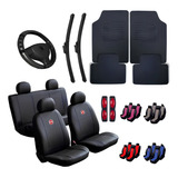 Capas Banco Couro Carro Fiat Tapetes Volante + Palhetas