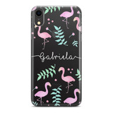 Capinha De Celular Flamingos Com Nome Diversos Modelos