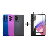 Capinha + Película 3d Para Samsung Galaxy A33 5g Proteção 