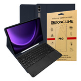 Capinha Tab S9 Fe Plus 12.4 Case Teclado Touchpad + Pelicula
