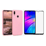 Capinha Top Tpu Compatível Com Xiaomi Redmi 7 ) + Pelicula
