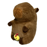 Capivara Pelúcia Grande Fofa Decoração Selva Animais Raros