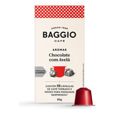Cápsula De Café Baggio Aroma Chocolate Com Avelã Compatível Nespresso Com 10 Cápsulas