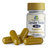 Cápsulas Vazias Gastro Resistente Amarela N° 0 1000 Unidades