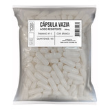 Cápsulas Vazias Gastro Resistente Branca N° 0 180 Unidades