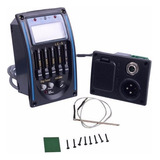 Captador Pre-equalizador 5 Band P/ Violão Piezo + Afinador