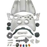 Carcaça Branco + Botões Compatível Com Controles De Xbox 360