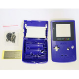 Carcaça Gbc Roxo +botões Parafusos Compatível Game Boy Color