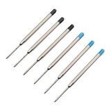 Carga Para Canetas Refil Metal - Tipo Parker E Crown 6 Unids