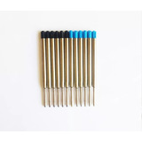 Carga Para Canetas Refil Metal Tipo Parker E Crown 12 Unids