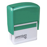 Carimbo Automático Premium 20 Tinta Preto Exterior Verde