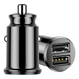 Carregador Adaptador Veicular Dc12-24v / Usb 3.1a Cor Preto