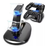 Carregador Base De Led Para Controle Playstation Ps4 Duplo