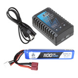 Carregador Bateria Airsoft Lipo 1100mah 3s 11.1v 20c Deans T Voltagem De Entrada 110v/220v (bivolt)