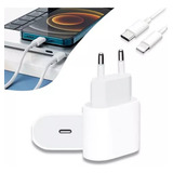 Carregador + Cabo 20w Turbo Tipo-c Para iPhone X 11 12 iPad Cor Branco Raptorcom