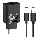 Carregador Cabo E Fonte Turbo 30w Tipo C Para Motorola