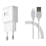 Carregador + Cabo Para LG Q6 K22 K40 K8 K9 K10 K11 K12 V10 Cor Branco