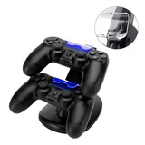 Carregador Controle Ps4 Duplo Acessorios Para Ps4 Suporte