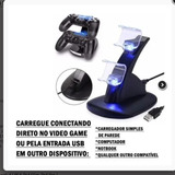 Carregador Duplo Para Controle De Playstation Ps4/slim.