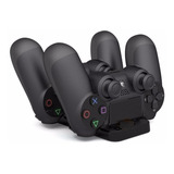 Carregador Duplo Ps4 Playstation 4 Dock Usb P/ 2 Controles