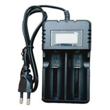 Carregador Duplo Universal Lcd Digital 26650 18650 14500