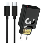 Carregador Para Sony Xperia Xz + Cabo Turbo Usb-c