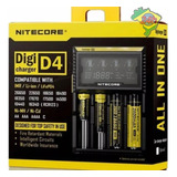 Carregador Pilhas Baterias Recarregáveis Nitecore D4 Eu Digi 110v/220v