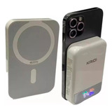 Carregador Por Indução Portatil Power Bank Magnético 10.000