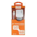 Carregador Rapido Duplo Kd-301c Para Sony Xperia Xa2 Plus