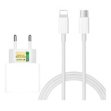 Carregador Turbo Para iPhone 8 Plus X Xr 11 12 13 14 Pro Max Lightning Cor Branco Boyu Cell