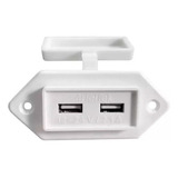 Carregador Usb Náutico Tomada 12v 24v Barco Lancha 2a