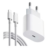 Carregador Usb-c Lightning Branco 30w Turbo 6.1 A'gold 1m 12v