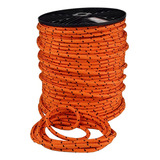 Carretel De Corda Poliprop. Starfer 6mm 165 Metros Laranja Cor Preto