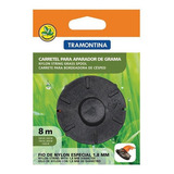 Carretel Nylon 8m E 1,8mm Para Aparador De Grama Tramontina Cor Verde