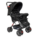 Carrinho Berço Rover Alça Reversível Prime Baby Preto