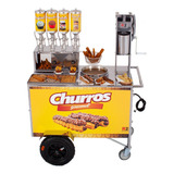 Carrinho Churros Gourmet Fritadeira Resistência 4 Doceira R2 220v