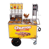 Carrinho Churros Gourmet Masseira Engrenagem 4 Doceiras R2