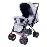 Carrinho De Bebê De Paseio Bambinelli Fox Cinza-claro Com Chassi De Cor Preto