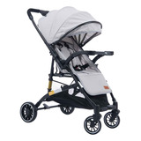 Carrinho De Bebê Passeio Tipo Berço Yougo Cinza Maxi Baby
