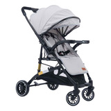 Carrinho De Bebê Passeio Tipo Berço Yougo Cinza Maxi Baby
