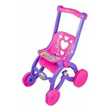 Carrinho De Boneca Florzinha Rosa Cdb050 - Brinquemix