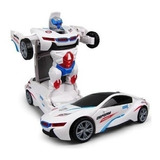 Carrinho De Brinquedo Camaro Transformers Robô Som E Luz Cor Bmw