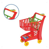 Carrinho De Compras Supermercado Market Vermelho Magic Toys