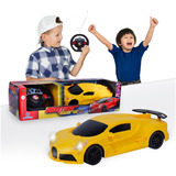 Carrinho De Controle Remoto Brinquedo Super Cars Polibrinq Cor Amarelo